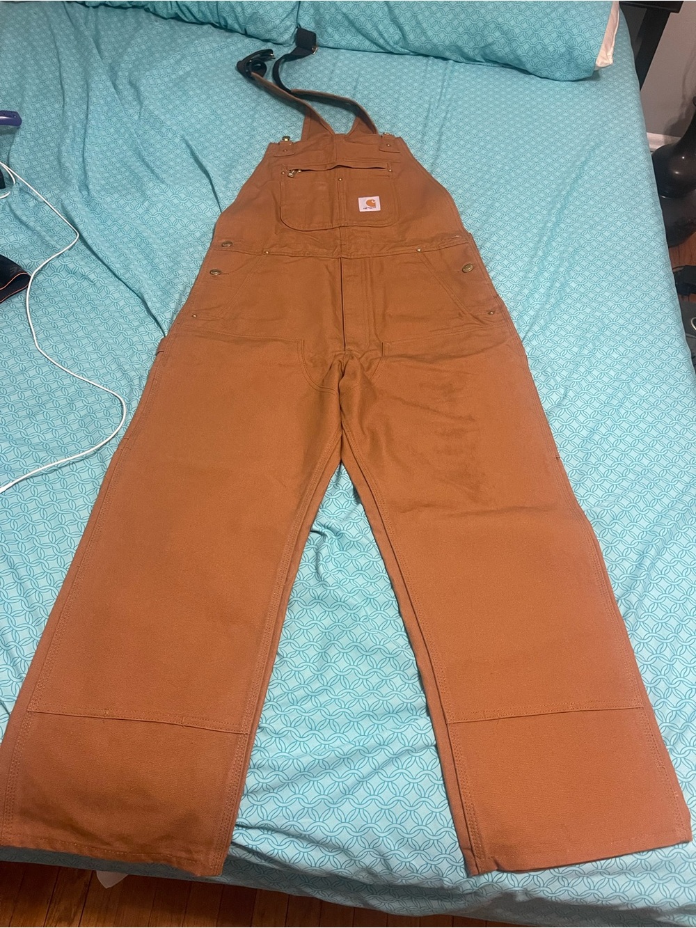 Carhartt Kids Caramel Brown Duck Overalls - Rugged Workwear